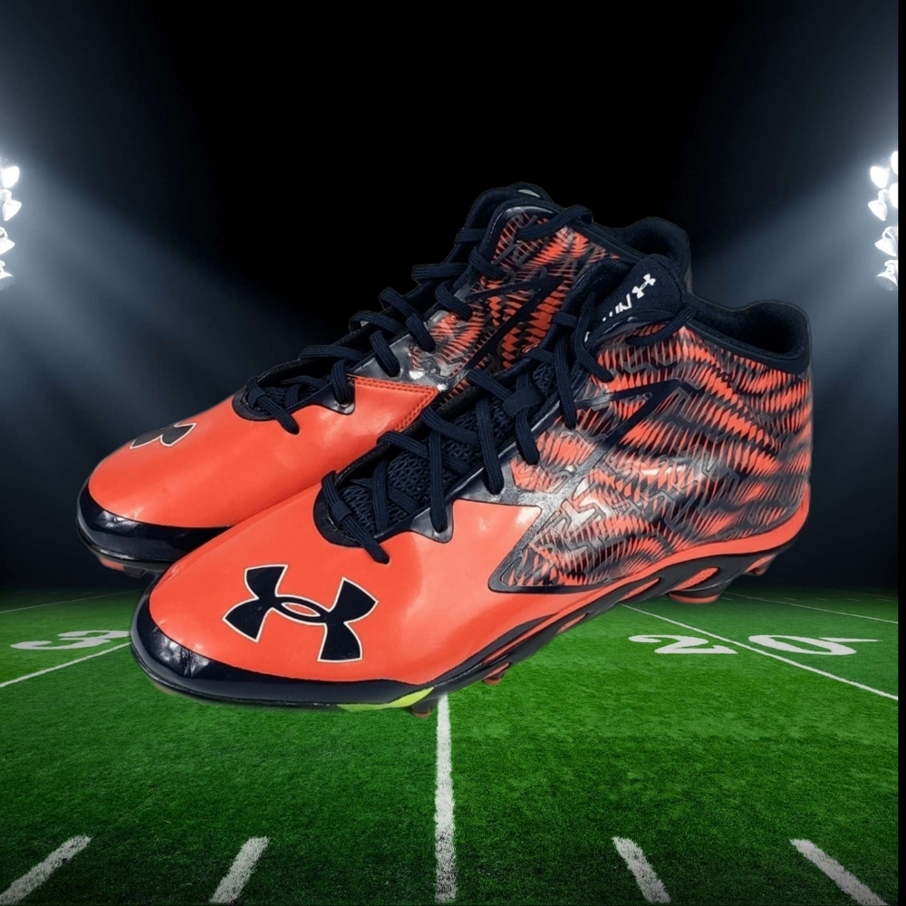 NEW Under Armour Football Cleats Men's 16 Team Spine Nitro Mid MC  1270446-413